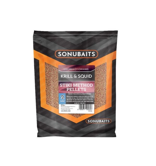 stiki method pellet krill squid