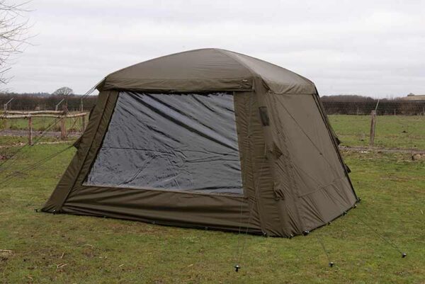 cum343_fox_air_frame_social_shelter_with_door_clear_pvc