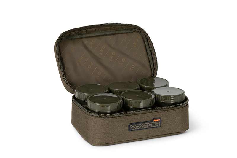 Voyager 8 Pot Hookbait Case - Fox - immagine 2