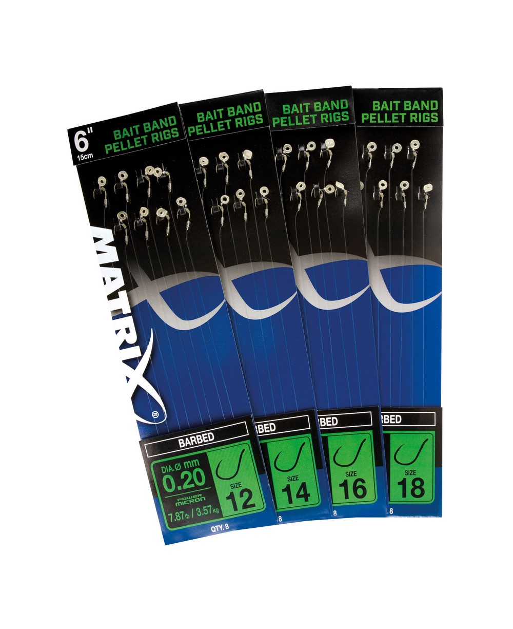 Bait Band Pellet Rigs 6" - Matrix Fox