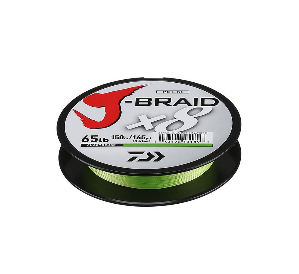 J-Braid x8 150m Chartreuse Daiwa