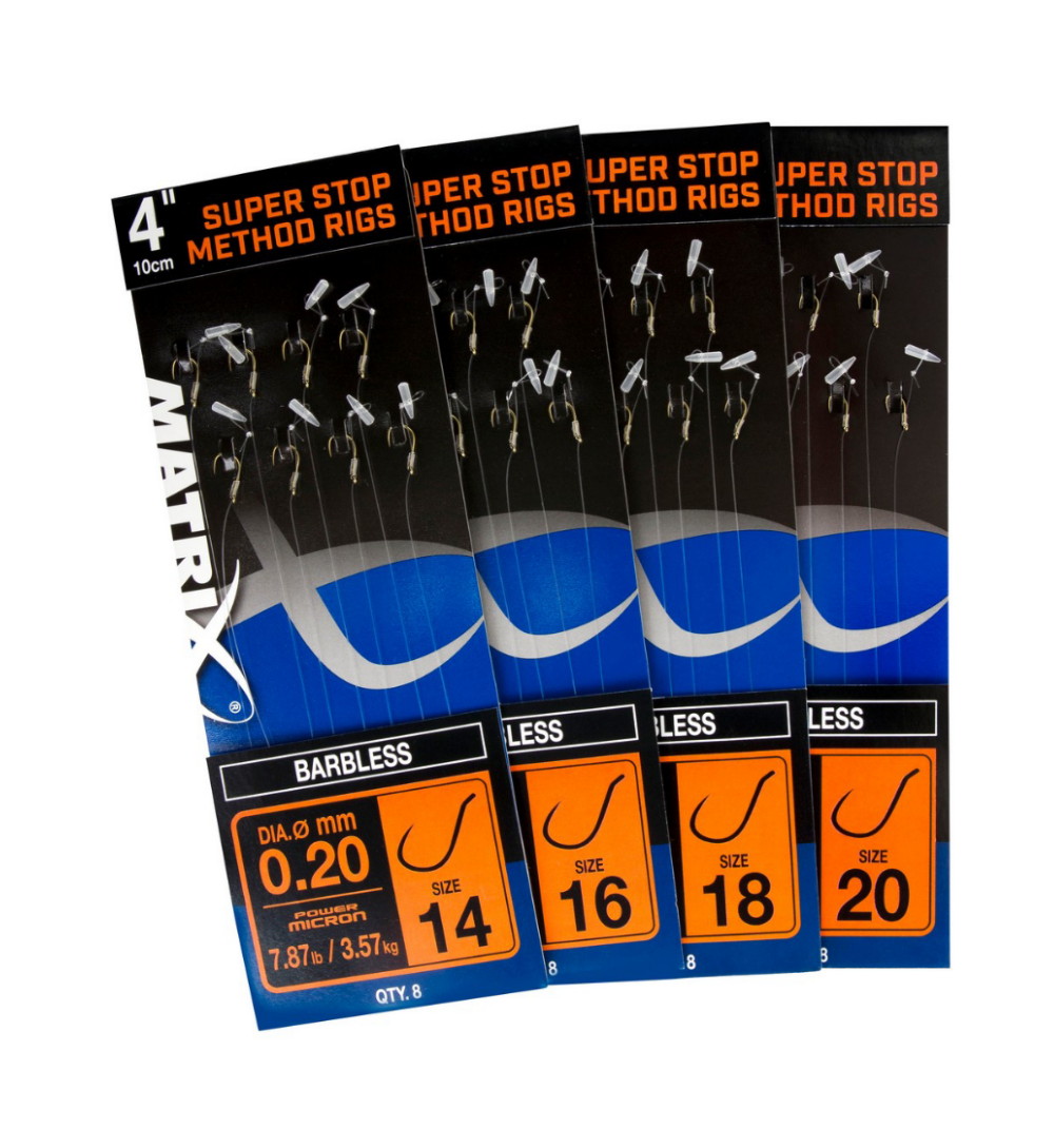 Super Stop Method Rigs Barbless 4″ – Matrix Fox