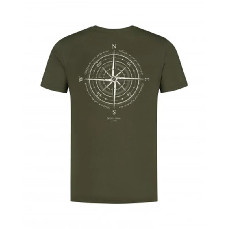 Compass Tee Dark Olive - Korda - immagine 2