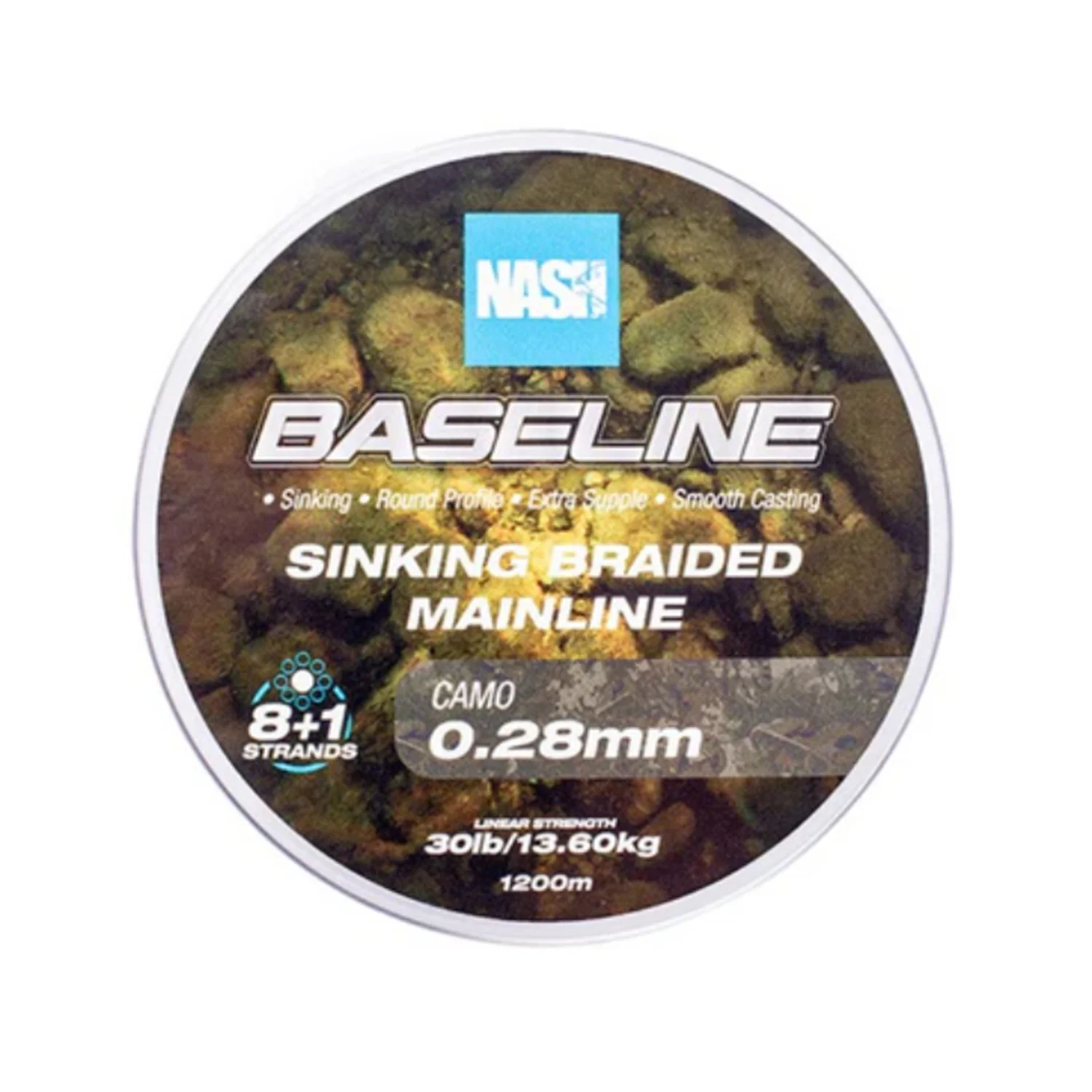 Baseline Sinking Braid Camo 30lb 0.28mm 1200mt