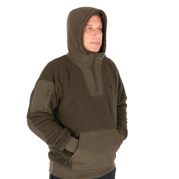 Olive Sherpa Hybrid Jacket fox