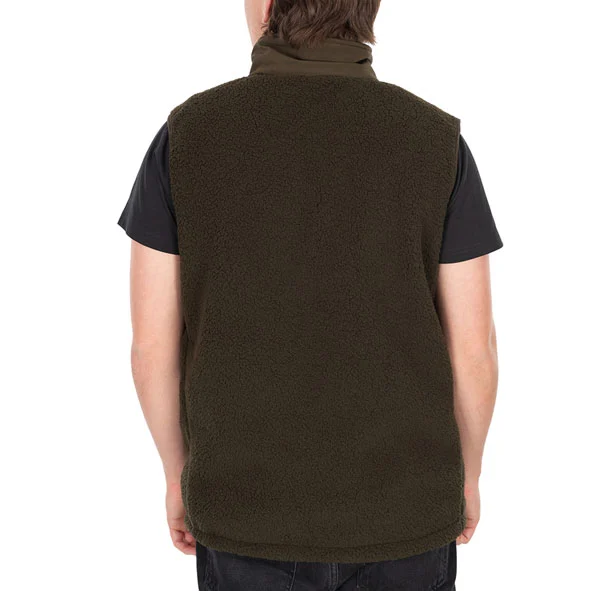Olive Sherpa Hybrid Gilet - Fox - immagine 2