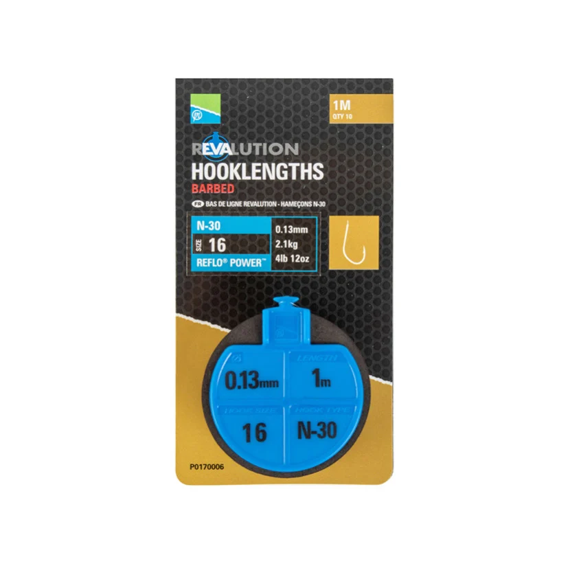 revalution n-30 hooklengths preston innovations